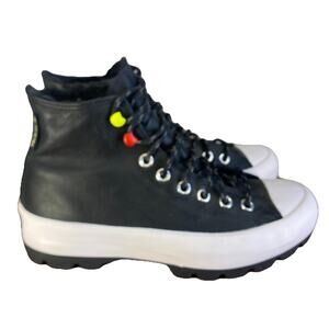 Converse Leather Gore-Tex Platform High Tops 🖤 Women’s 8.5